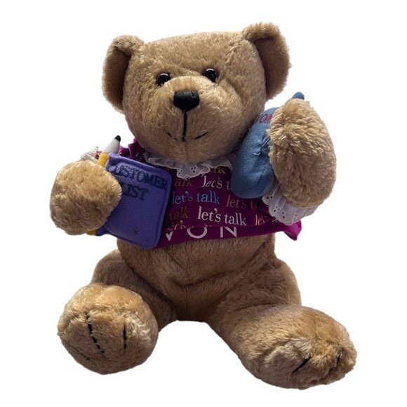 Avon Gabbgail Beary Plush Stuffed Animal Beary Beautiful Collection VINTAGE 1990 - Picture 1 of 3